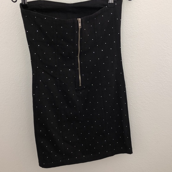 Strapless Bling Bling Dress Urban Behavior Sexy Modern Edgy Generation Style - Picture 2 of 7